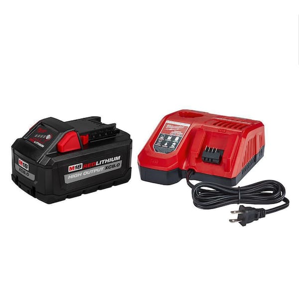 M18 18-Volt Lithium-Ion HIGH OUTPUT Starter Kit with XC 8.0Ah Battery and Rapid Charger (48-59-1880)