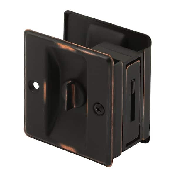 POCKET DOOR PRIVACY LATCH BRONZE (N 7319)