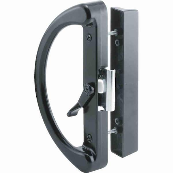 BLACK PATIO DOOR HANDLE CLAM LATCH (C 1222)