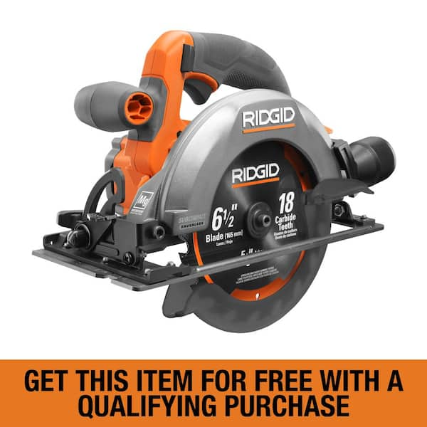 18V SubCompact Brushless Cordless 6-1/2 in. Circular Saw (Tool Only) (R8656B)