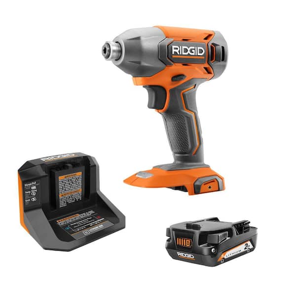 18V Cordless 1/4 in. Impact Driver with Lithium-Ion 2.0 Ah Battery and Charger (R860021R9302)