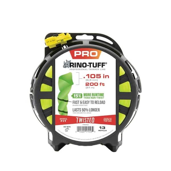 Universal Fit 0.105 in. x 200 ft. Pro Twisted Line for Gas and Select Cordless String Grass Trimmer/Lawn Edger (17638)