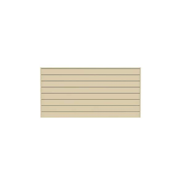 Home 6 in. x 8 ft. x 4 ft. Heavy Duty PVC Slatwall Organizer Panel Set in Sandstone (CW684SAN-K)