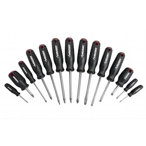 Screwdriver Set with Magnetic Tip (14-Piece) (HUSKY014-1)