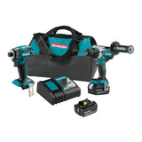 Reference image of Makita two-tool combo kit on white background