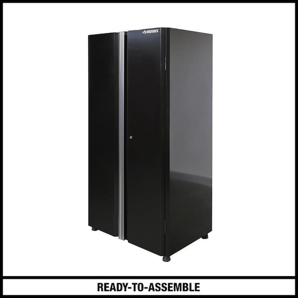 Ready-to-Assemble 24-Gauge Steel Garage Gear Cabinet in Black (715171)