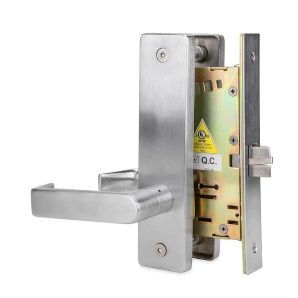 DXML Series Brushed Chrome Grade 1 Passage Mortise Door Handle (DL-DXML10SELH-U)