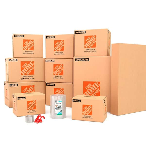 College Moving Kit - Small Box, Medium Box, Large Box Kit for 1 Bedroom holds Single Dorm/Apartment (COLMOVKIT)