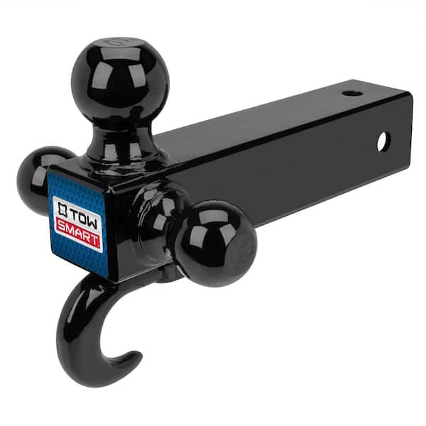 Up to 14,000 lb. 1-7/8 in., 2 in, and 2-5/16 in. Ball Diameters Adjustable Trailer Tri-Ball Mount with Hook (7431)