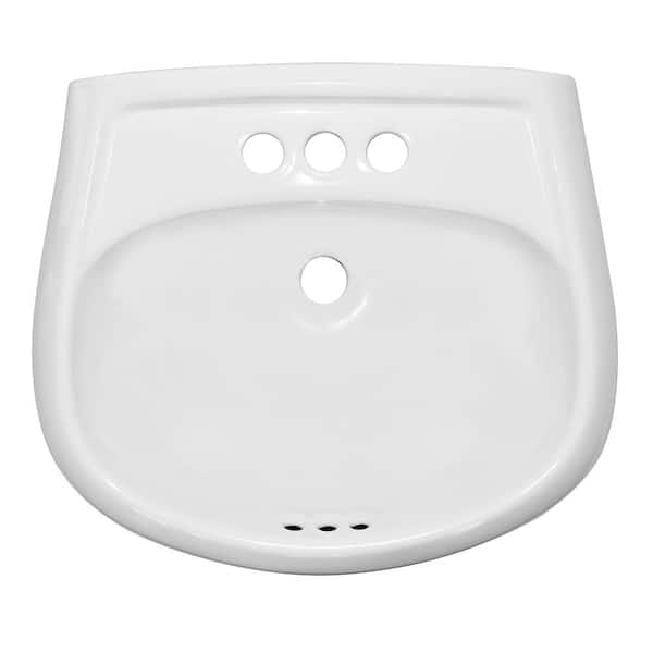 ARAGON WHT PEDESTAL SINK BASIN (3321-02-G)